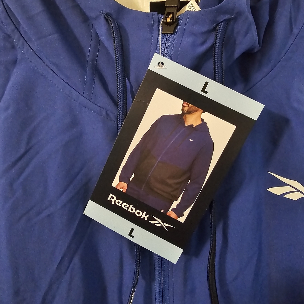 NEW Reebok Mens Full Zip Training Woven Jacket - Picture 3 of 7